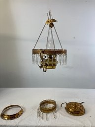 Victorian Brass Hanging Chandelier