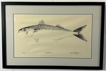 Dianne Congdon Mackerel Lithograph Fish Print