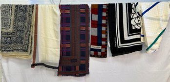 (6) Women's Wool, Silk & Cashmere Designer Scarves