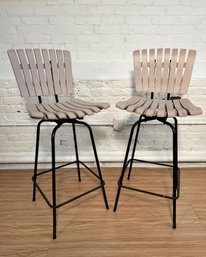 Pair Of Arthur Umanoff Style Stools