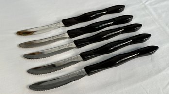 5 Cutco Serrated Dinner Knives #1759