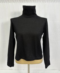 Women's Hermes Ebony Black Cashmere Turtleneck Sweater