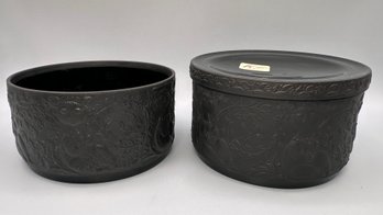 Mid- C. Rosenthal Bjorn Wiinblad Studio Line Noire Matte Black Bowls