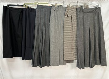 (5) Women's Wool Skirts (1) Culottes Size EU 38 & 40, US 8, US14