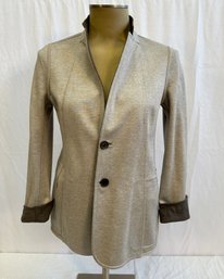 Women's Akris Wool Blend Reversible Jacket