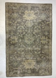 5' X 8' Contemporary Wool Oushak Rug