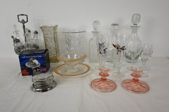 Lot Of Vintage Glass Tablewares