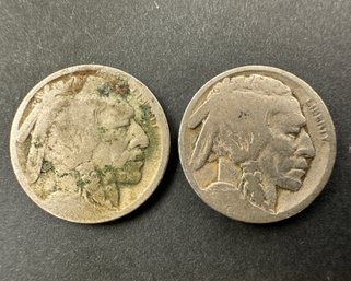 (2) Buffalo Nickels