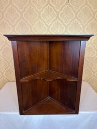 Mahogany Hanging Corner Shelf