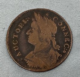 1787 AUCTORI CONNEC Copper Coin Connecticut