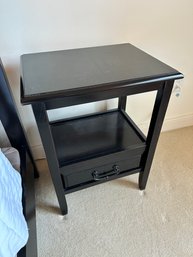 Pier 1 Imports Solid Wood End Table In Black