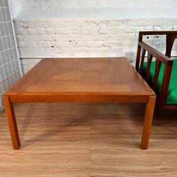 Mid C Danish Modern Square Teak Coffee End Table