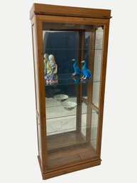 Light Wood Curio Cabinet