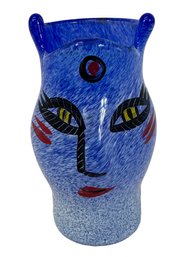 Kosta Boda Ulrica Hydman Vallien Face Vase