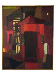 Joseph E. Grey II (Born 1927) Oil On Canvas, Modernist Architecture