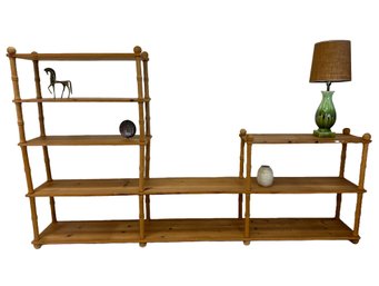 Modular Wooden Room Divider / Shelving Unit