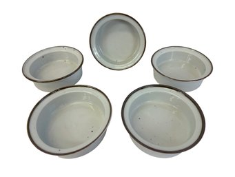 Dansk Designs Niles Refsgaard Brown Mist Cereal Bowls, Set Of 5