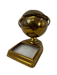 Mid Century Brass Globe Ashtray