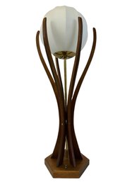 Adrian Pearsall Walnut Sculptural Table Lamp