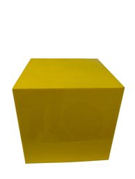 Kartell Style Yellow Plastic Cube