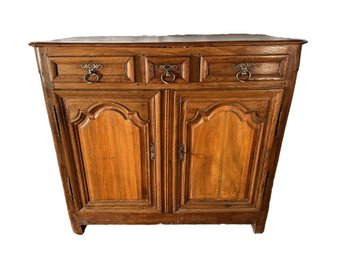 French Provincial Walnut Tall Cabinet