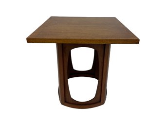 Harvey Probber Style Pecan Wood Side Table