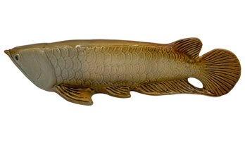 Decorative Arowana Ceramic Fish Coin Bank