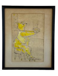 Ross Paxton Illustration Of Seated Bear