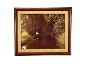 Color Photograph Of River Scene, Signed By Artist