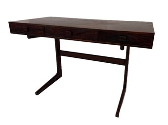 Georg Petersen Mobelfabrik Cantilever Rosewood Desk, Danish Modern