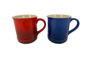 Pair Le Creuset Stoneware Mugs