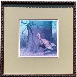 Ken Davies Signed Print Of A Turkey