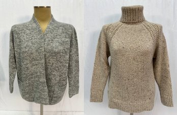 (2) Women's Paul Stuart Cashmere And Wool Sweaters