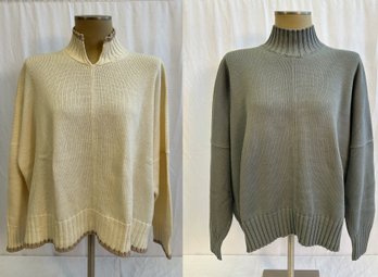 (2) Women's Eskandar Cotton Sweaters O/S