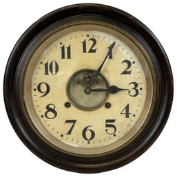 Antique American Mahogany Case Wall Clock