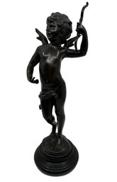 Bronze Cupid Sculpture, After Auguste Moreau
