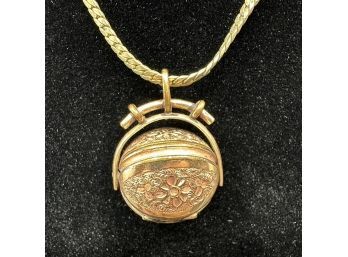 Victorian Gold Plated Globe Shape Locket