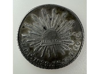 1833 Republica Mexicana 8 Reales Mexico Silver Coin