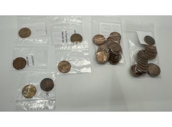 Lot Of Wheat Pennies
