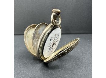 Antique Diana Sterling Silver Ladies Pocket Watch