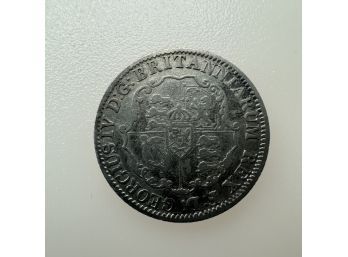 1822 British West Indies Silver George IV 1/8 Coin