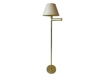 J. Mendizabal Swing Arm Brass Floor Lamp