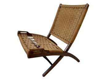 Manner Of Hans Wegner Mid Century Folding Chair