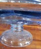 #19 - Blue Glass Footed Cake Plate