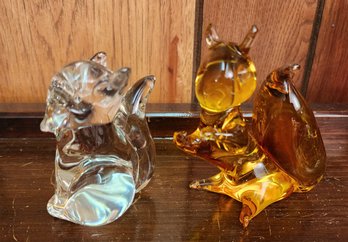 Glass Animals- Yellow Squirrel  Clear Fox