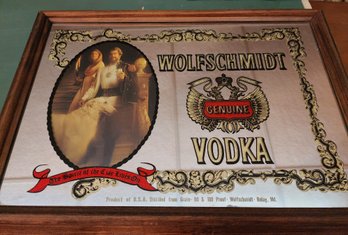 Wolfschmidt Vodka Mirrored Sign