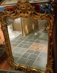 Gilt Mirror - Top Point Is Missing 42 X 24