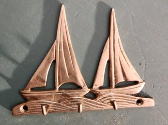 Brass Sailboat Hook 5 X 4