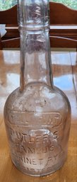 Butlers Famous Cabinet Rye Bottle - Has Crack On Bottom