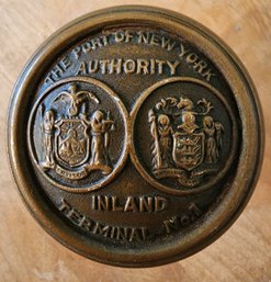 Rare New York Port Authority Brass Doorknob